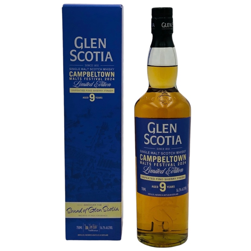 Glen Scotia Malt Festival 2024 9 Years Old Unpeated Fino Sherry Finish Single Malt Scotch Whisky