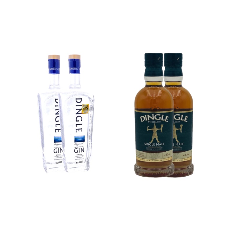 Dingle Single Malt Whiskey and Gin 4 Bottle Collection