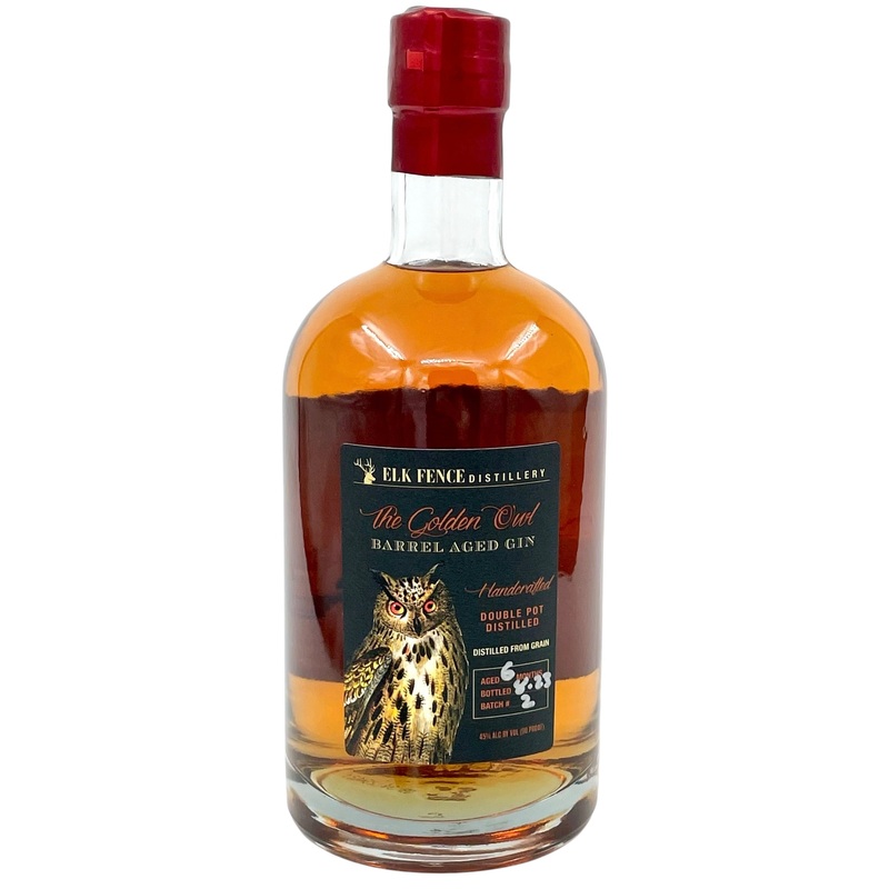 Elk Fence Distillery Golden Owl Barrel Aged Gin