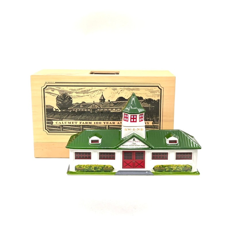 Calumet Farm 100th Anniversary Bourbon Whiskey with Ceramic Decanter