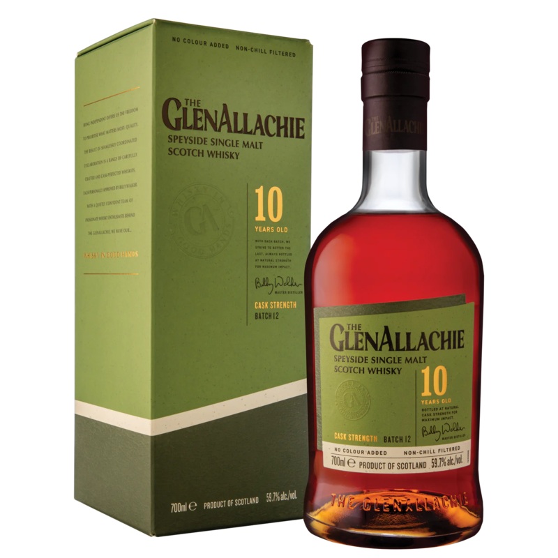 GlenAllachie 10 Year Old Cask Strength Batch 12 Single Malt Scotch Whisky