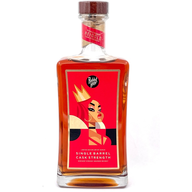 Rabbit Hole Bourbon Whiskey Heigold Single Barrel Cask Strength Alice in Wonderland Artist Bottle