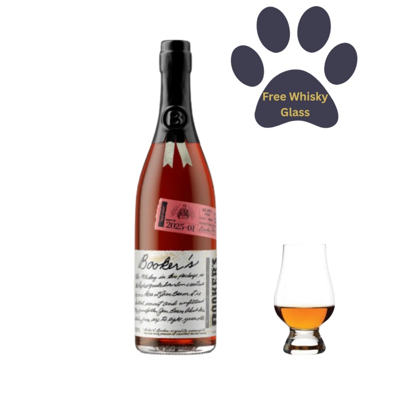 Booker’s 2025-01 Barry’s Batch + Glencairn Glass