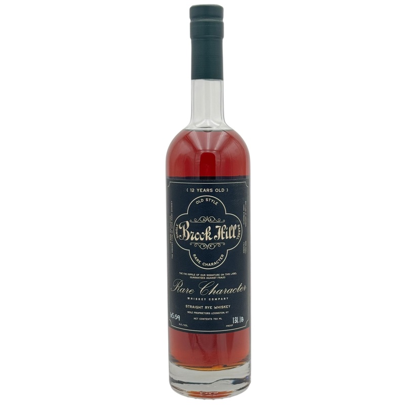 Rare Character Brook Hill 12 Year Old Straight Rye Whiskey