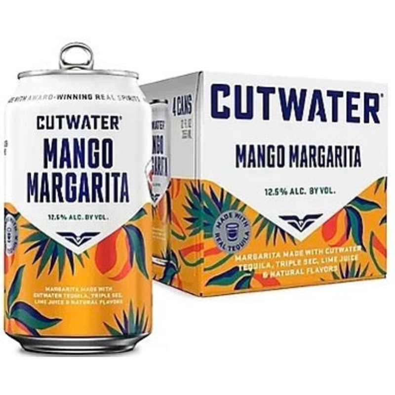 Cutwater Mango Margarita RTD Cocktail 4 x 355ml Cans