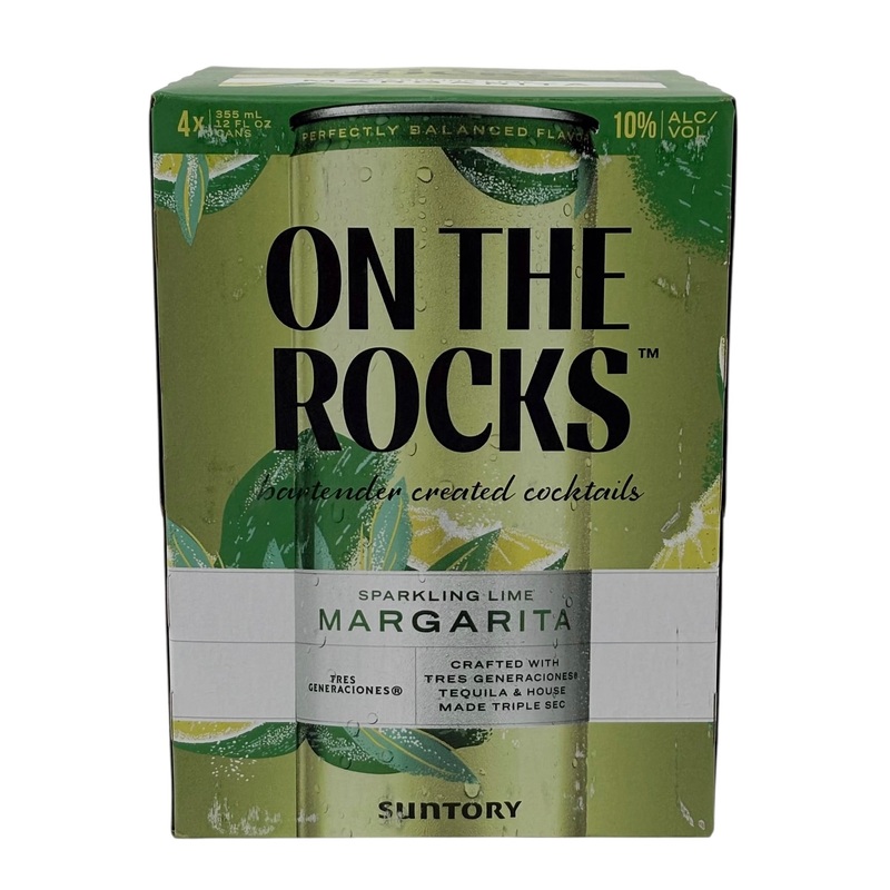 On the Rocks RTD Sparkling Lime Margarita Carbonated Cocktail 4 x 355 ml Cans