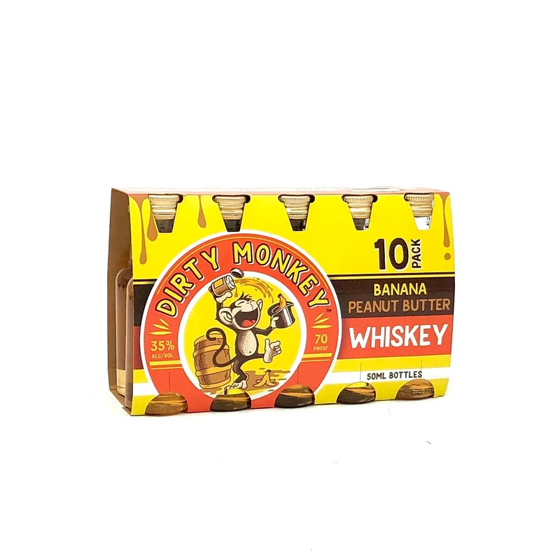 Dirty Monkey Banana Peanut Butter Whiskey 10 x 50 ml