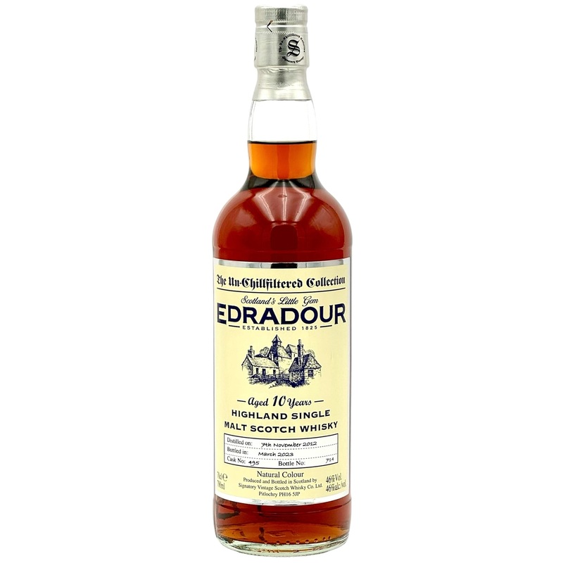 Edradour 10 Year Old Scotch Whisky Signatory Unchillfiltered Collection