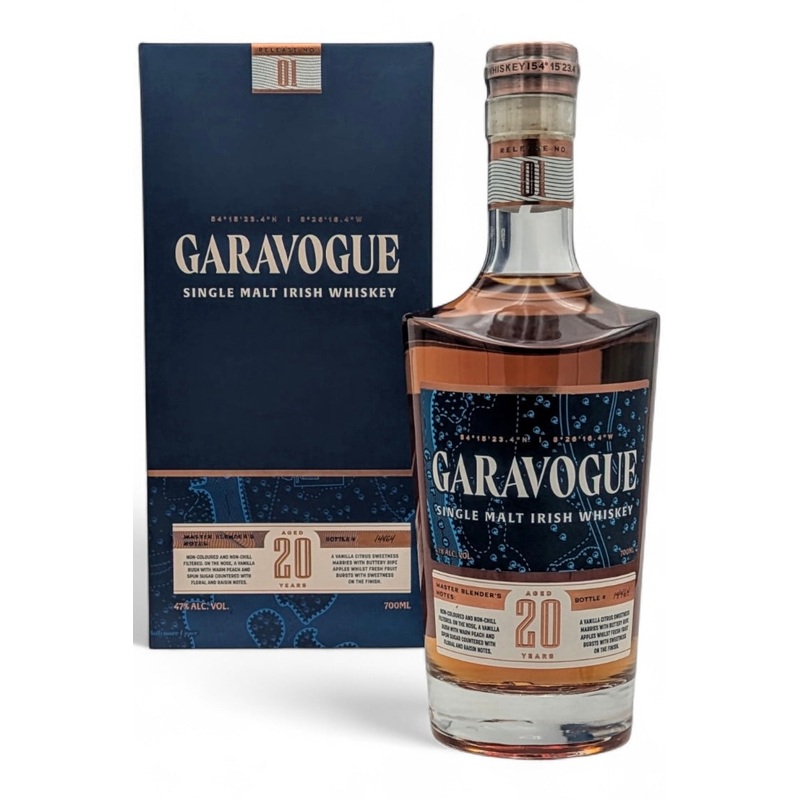 Garavogue 20 Year Old Single Malt Irish Whiskey