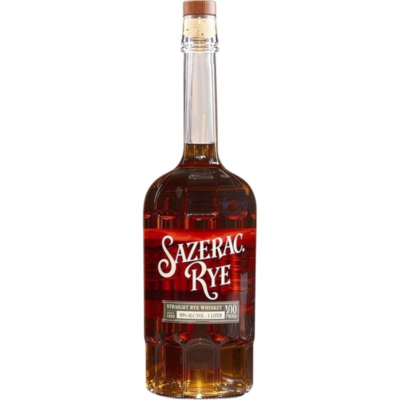 Sazerac 100 Proof Rye Whiskey 1000 ml
