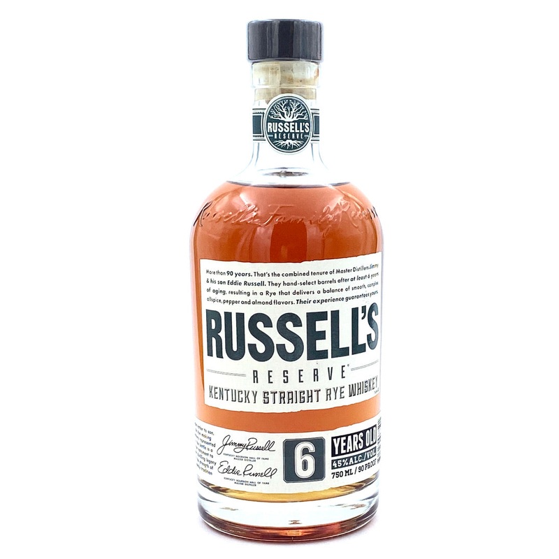 Russell’s Reserve 6 Year Old Rye Whiskey