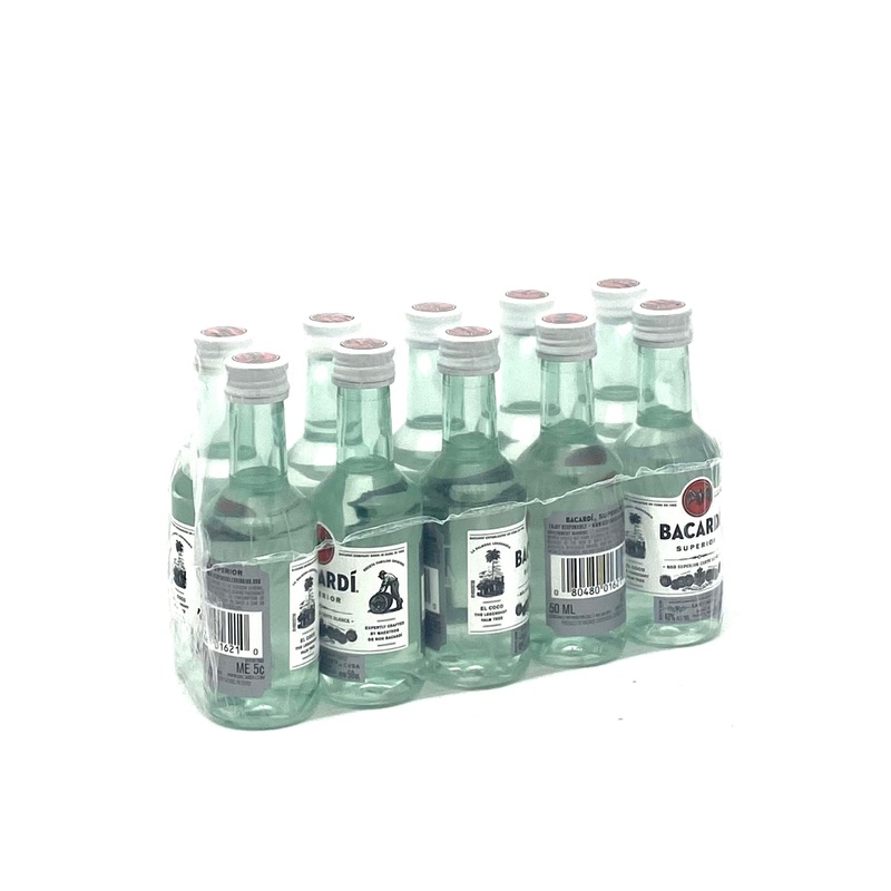 Bacardi Superior White Rum 10 x 50 ml