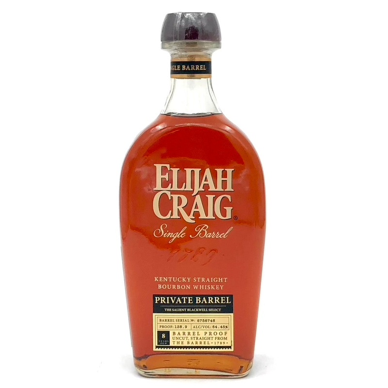Elijah Craig The Salient Blackwell’s Select Pick Cask Strength Small Batch Bourbon Whiskey