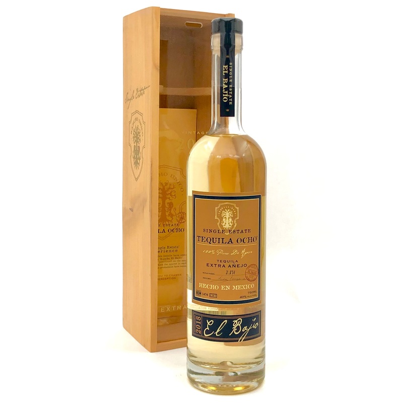 Tequila Ocho Extra Anejo Single Estate 2018 El Bajo