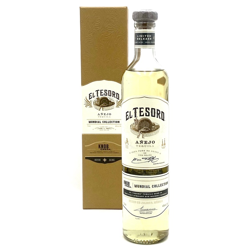 El Tesoro Knob Creek Rye Edition Anejo Tequila Mundial Collection