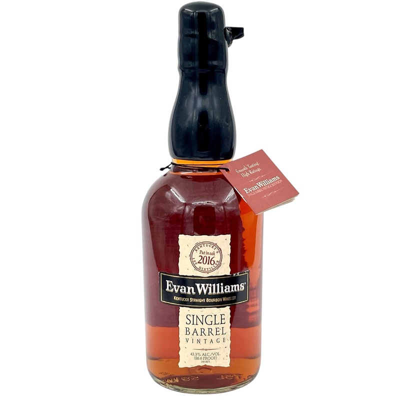 Evan Williams Vintage 2016 Single Barrel Bourbon Whiskey