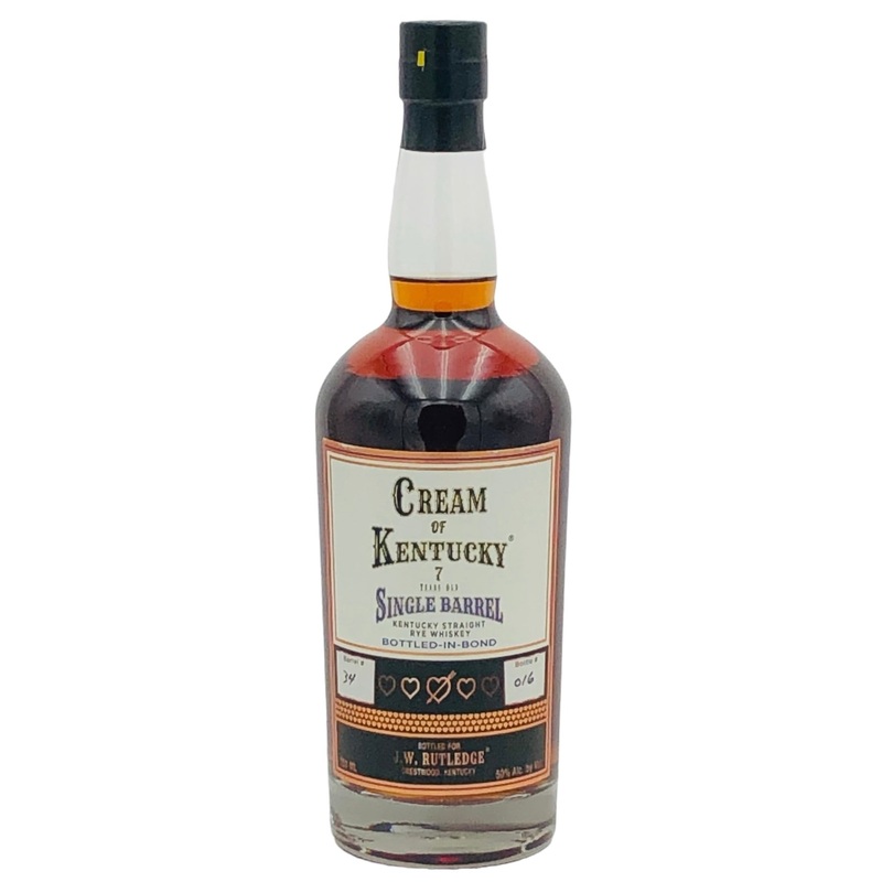 Cream of Kentucky 7 Year Old Single Barrel Rye Whiskey Bottled-in-Bond