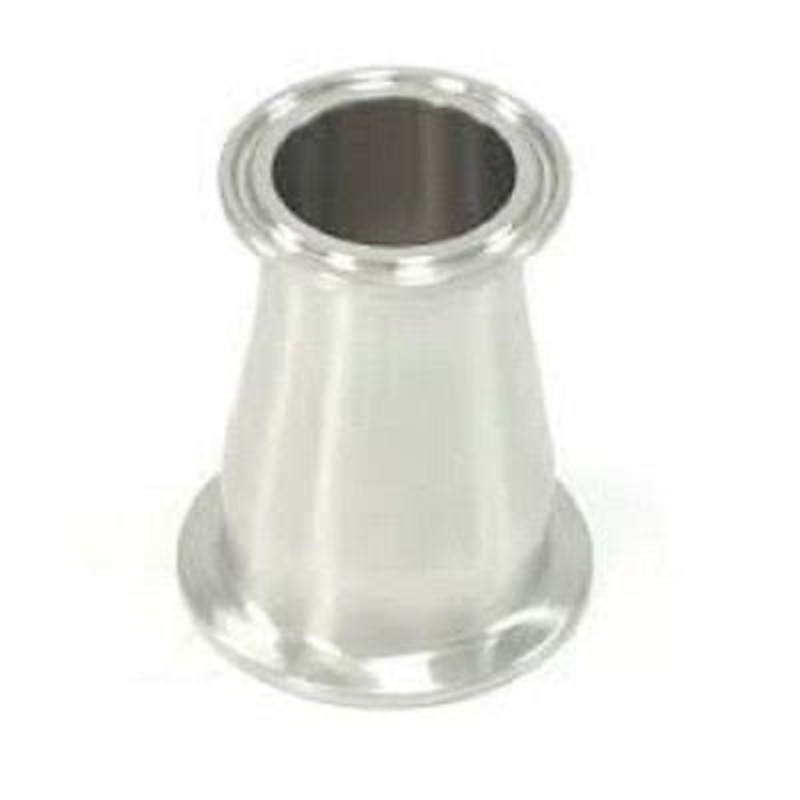 2 to 1.5  Tri Clamp, Tri Clover, Sanitary, Concentric Reducer, 304 Stainless Steel
