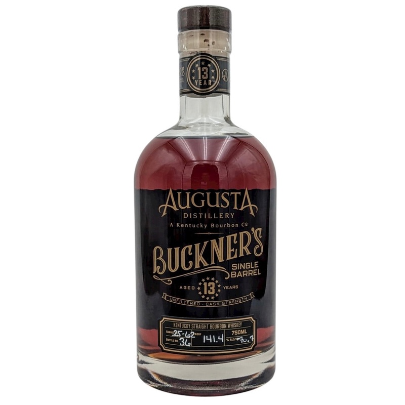 Augusta Distillery Buckner’s 13 Year Old Cask Strength Single Barrel Bourbon Whiskey