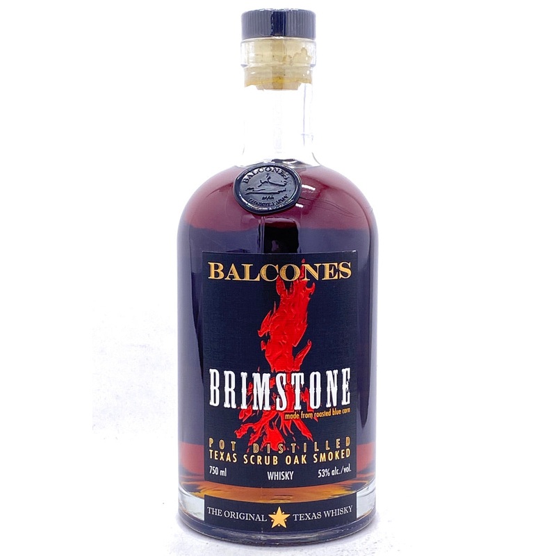 Balcones Brimstone Texas Scrub Oak Smoked Corn Whiskey