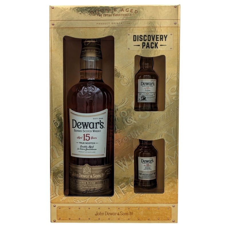 Dewar’s 15 Year Old Scotch Whisky w/ 12 & 18 Yr 50 ml