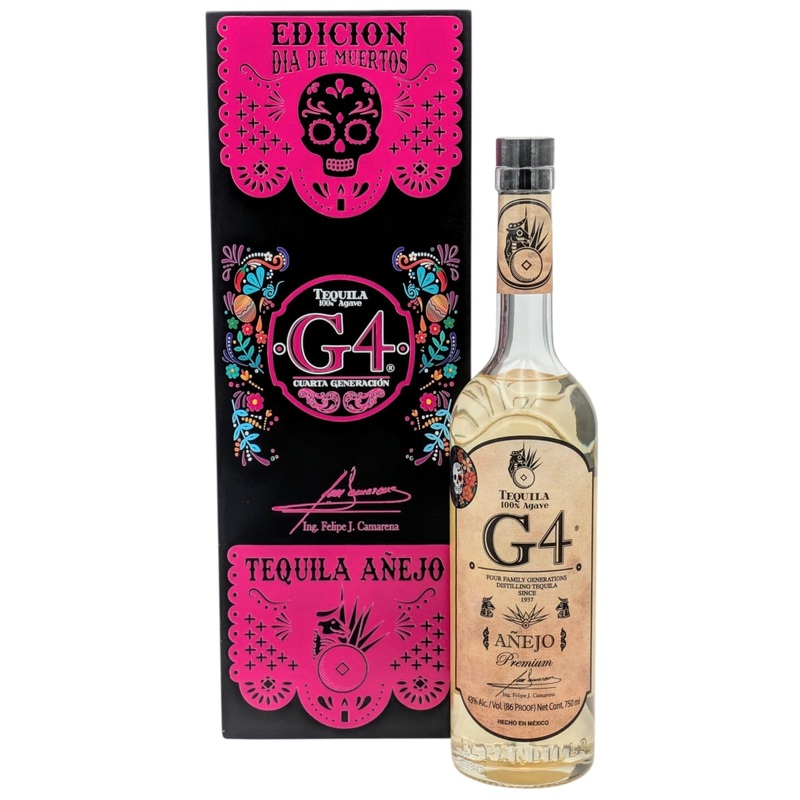 G4 Anejo Tequila De Madera Da De Muertos