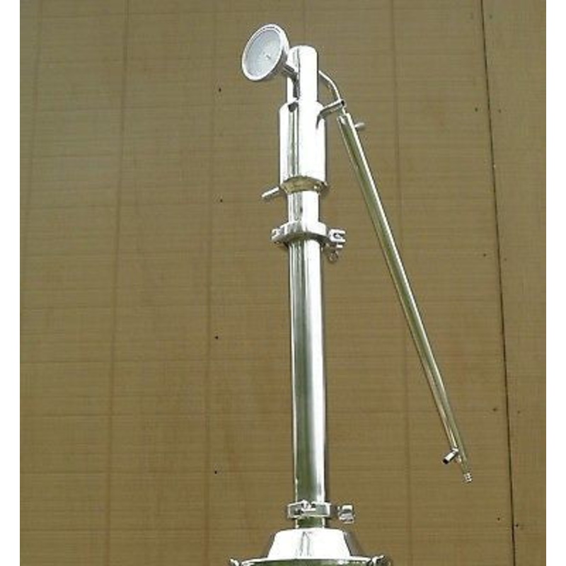 2 Stainless Steel Reflux Column, Copper Packing, Moonshine , E-85 Ethanol Still