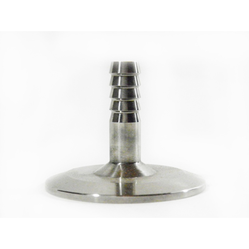 2 Tri Clamp to 1/2 Hose Barb Adapter