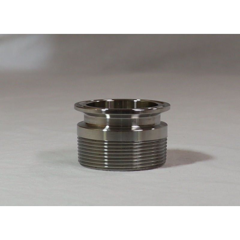 2 Tri Clamp to 2 Male NPT Adapter, 304 Stainless Steel NPT Adapter
