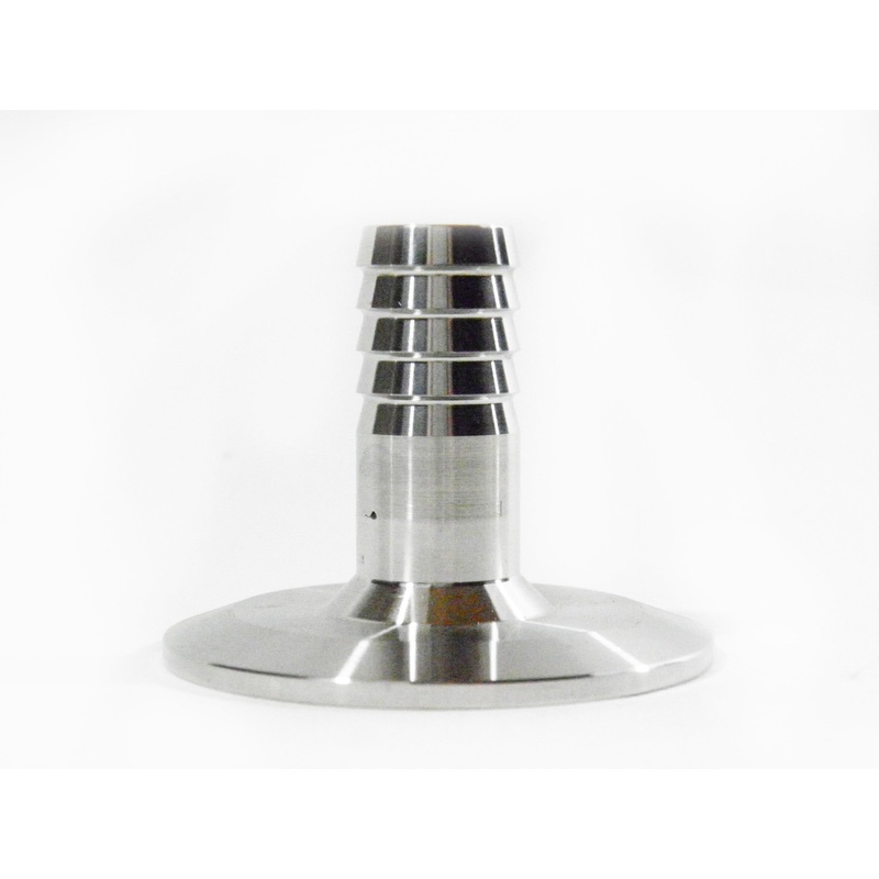 2 Tri Clamp to 3/4 Hose Barb Adapter