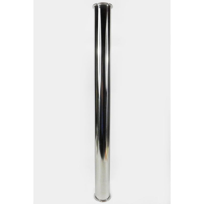 3 x 36 Sanitary, 304 Stainless Steel, Tri Clamp Spool, BHO Extractor Column