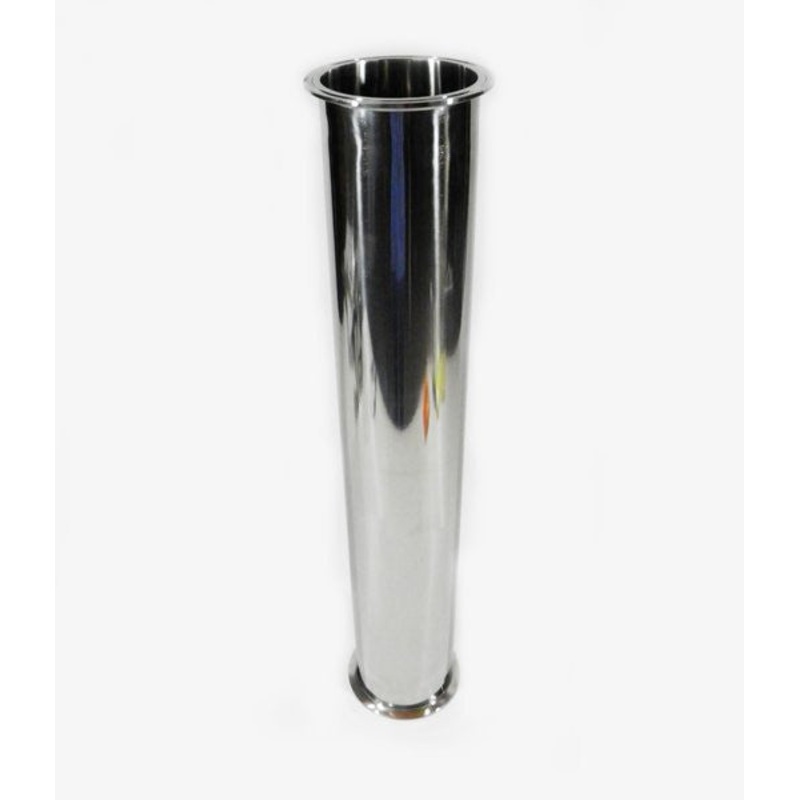 4 x 24 Sanitary, 304 Stainless Steel, Tri Clamp Spool, BHO Extractor Column