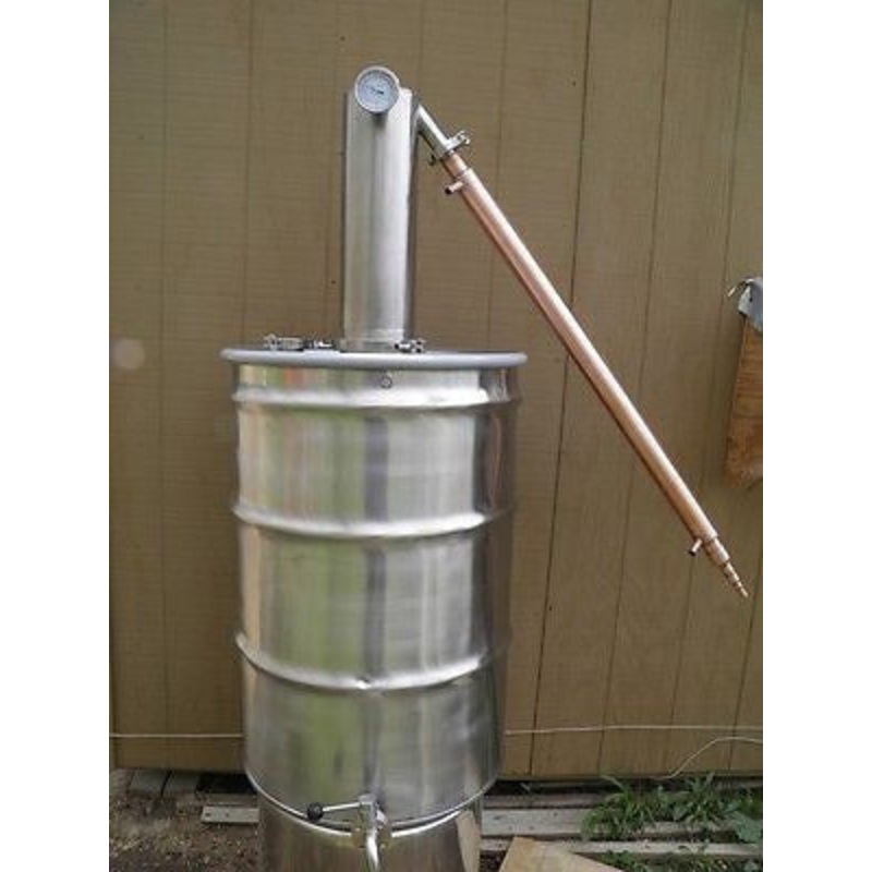 55 Gallon Moonshine Still, Whiskey Still, Ethanol, Heavy Duty Stainless Steel