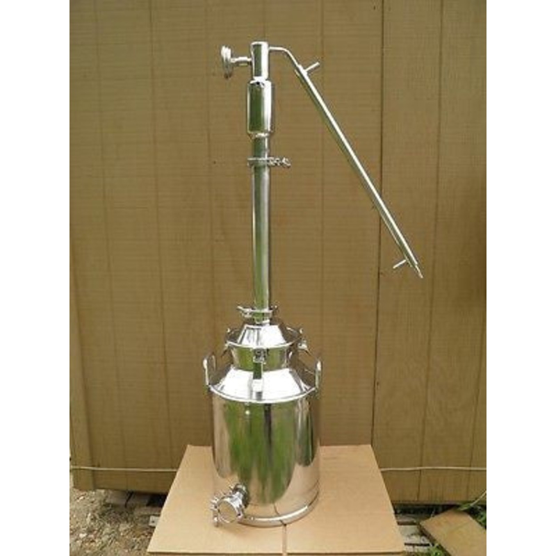 8 Gallon Moonshine Still with 2 Stainless Reflux Column