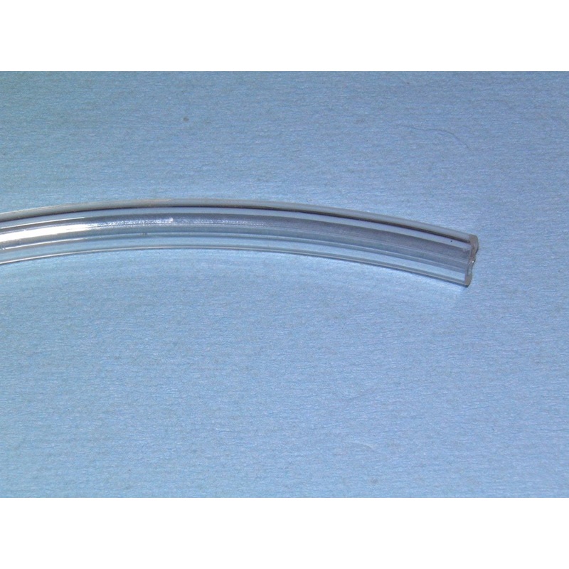 1/2 x 4ft Clear Polyurethane Air Straight Tubing, for Push to Connect Fittings