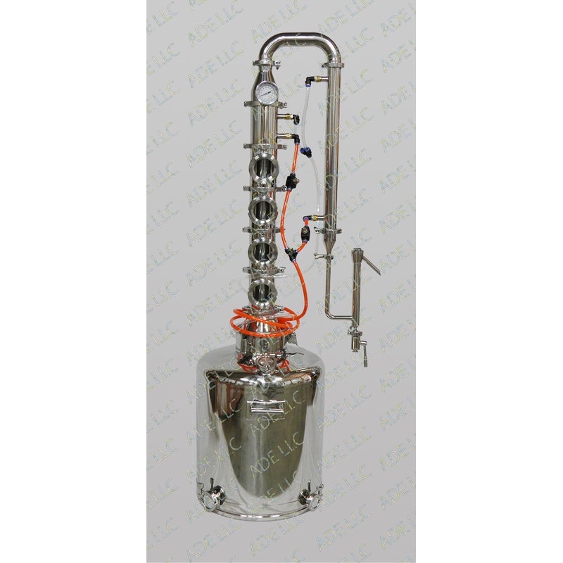 26 Gal. Moonshine Still with 4 Stainless Bubble Plate w/ Cooling kit