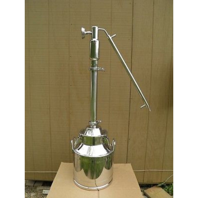 5 Gallon Moonshine Whiskey E-85 Ethanol Still 2 Stainless Reflux Column Tower