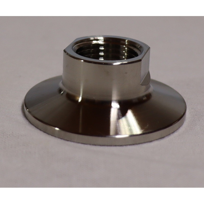 1.5 Tri Clamp to 1/2 Female NPT Adapter, 304 Stainless Steel NPT Adapter