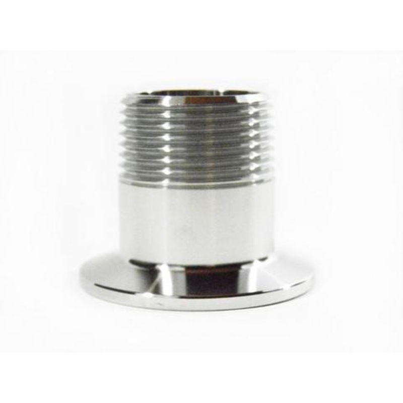 1.5 Tri Clamp to 1.5 Male NPT Adapter, 304,Stainless Steel NPT Adapter