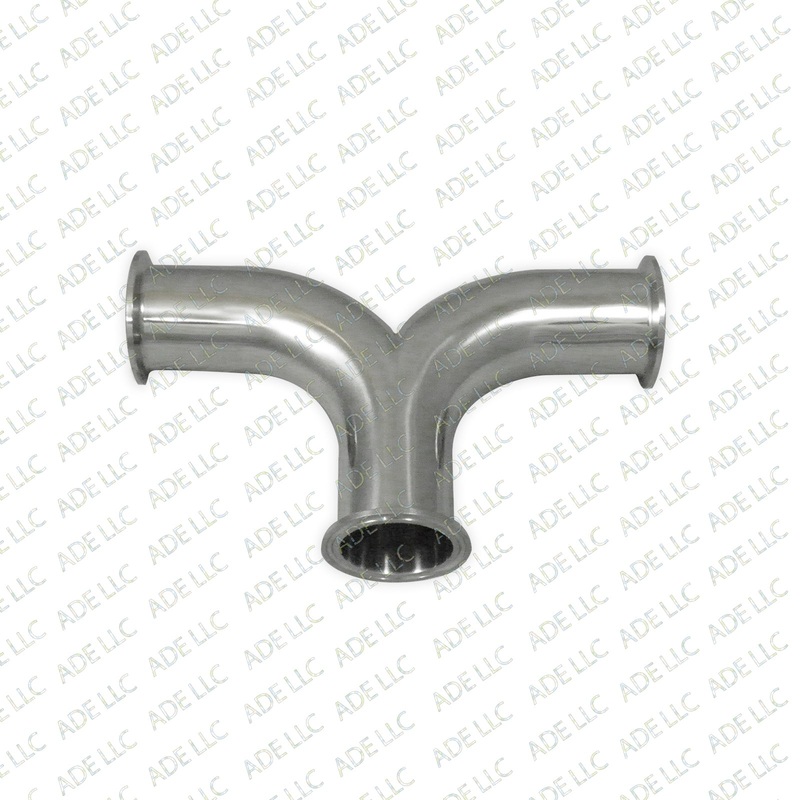 2 Tri Clamp Wye Curved