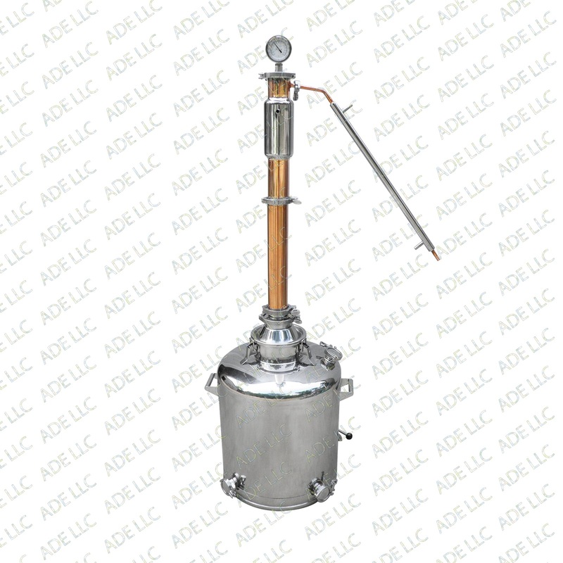 26 Gallon Still with 3 Stainless and Copper Reflux Column
