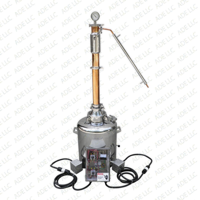 26 Gallon Still with 3 Stainless & Copper Reflux Column and 11,000 Watt Heating System
