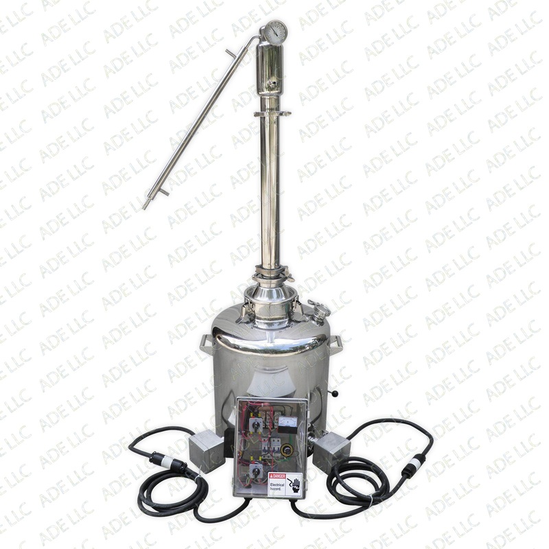 26 Gallon Still with 3 Stainless Reflux Column and 11,000 Watt Heating System