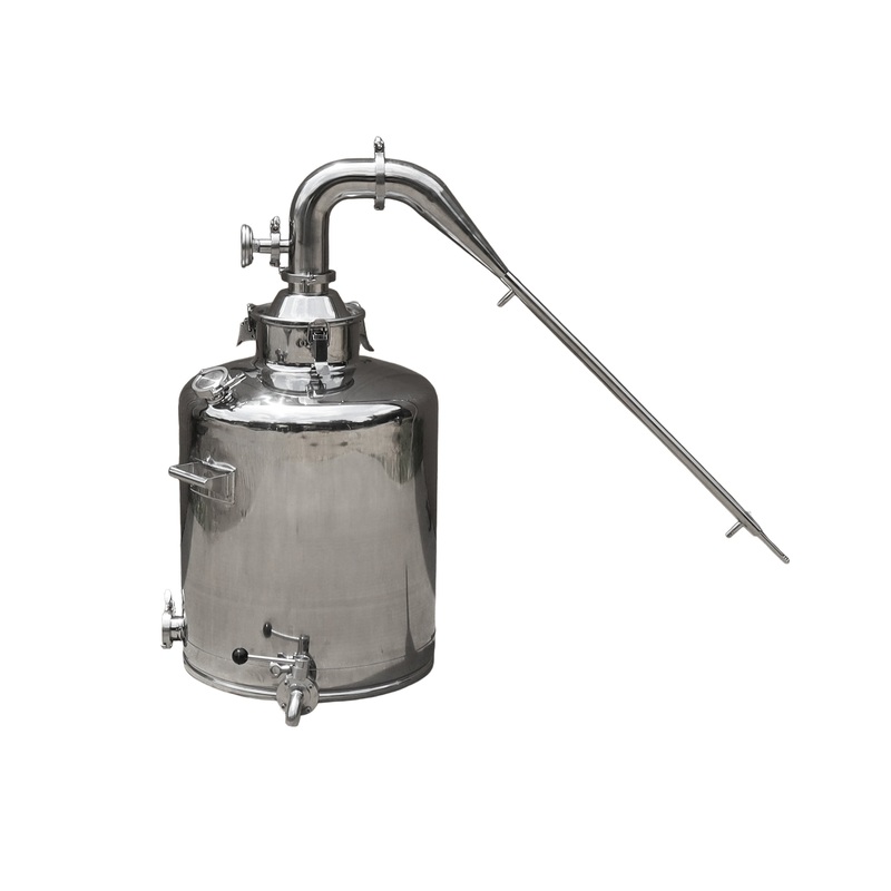26 Gallon Still with 3 Stainless Whiskey Column With Long Condenser