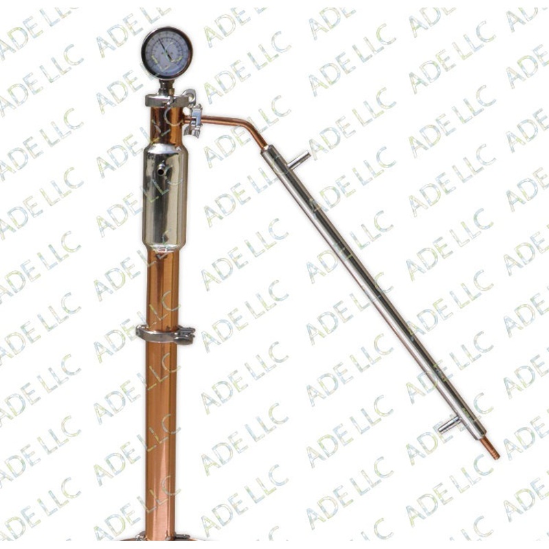 3 Copper and Stainless Reflux Column