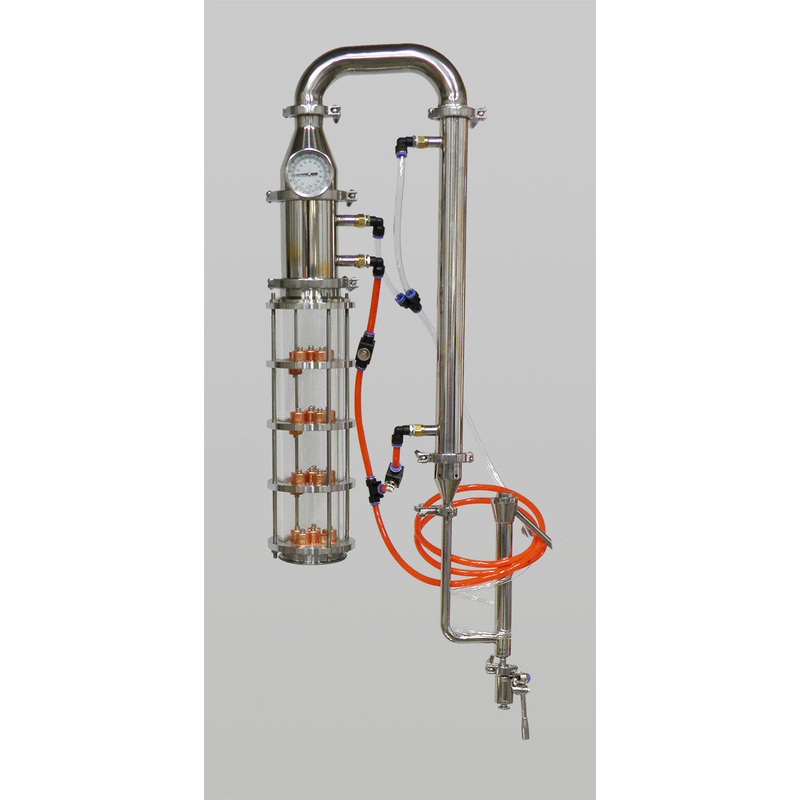 4 Borosilicate Glass Column, 4 Plate With Cooling Kit