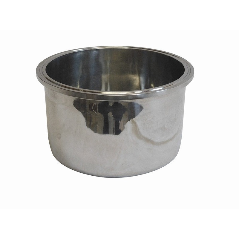 6 X 4 BOWL WITH TRI CLAMP/TRI CLOVER FLANGE FOR THE MKIII CLOSED LOOP BHO EXTRACTOR