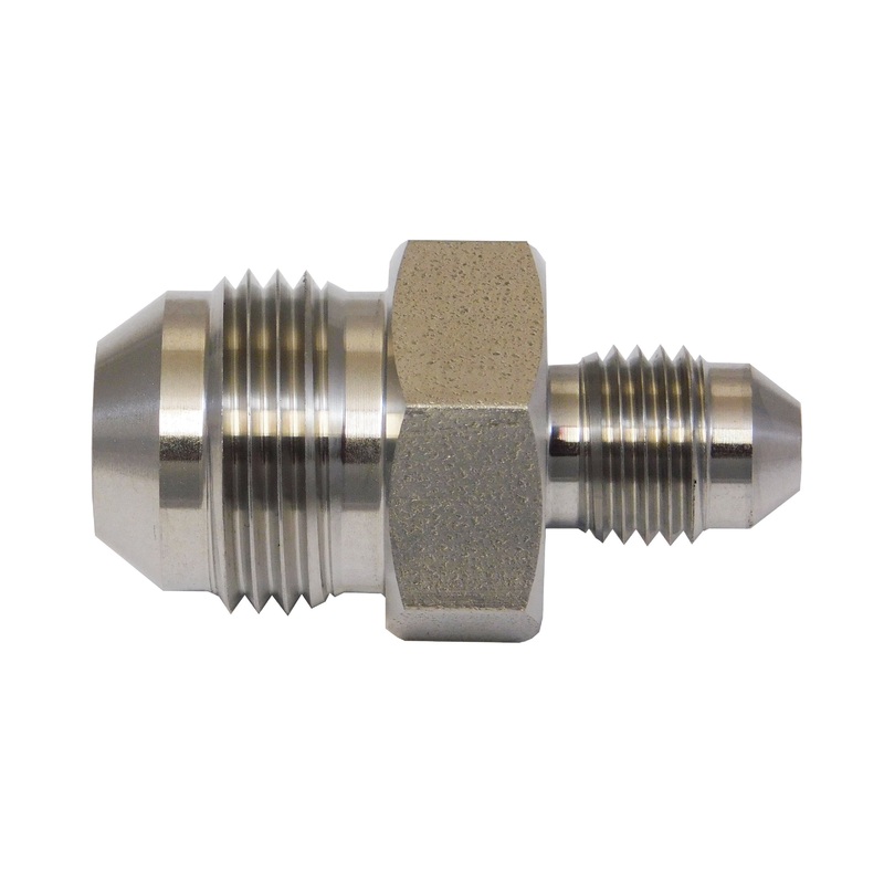 1/2 Male JIC to 1/4 Male JIC, 304 Stainless Steel