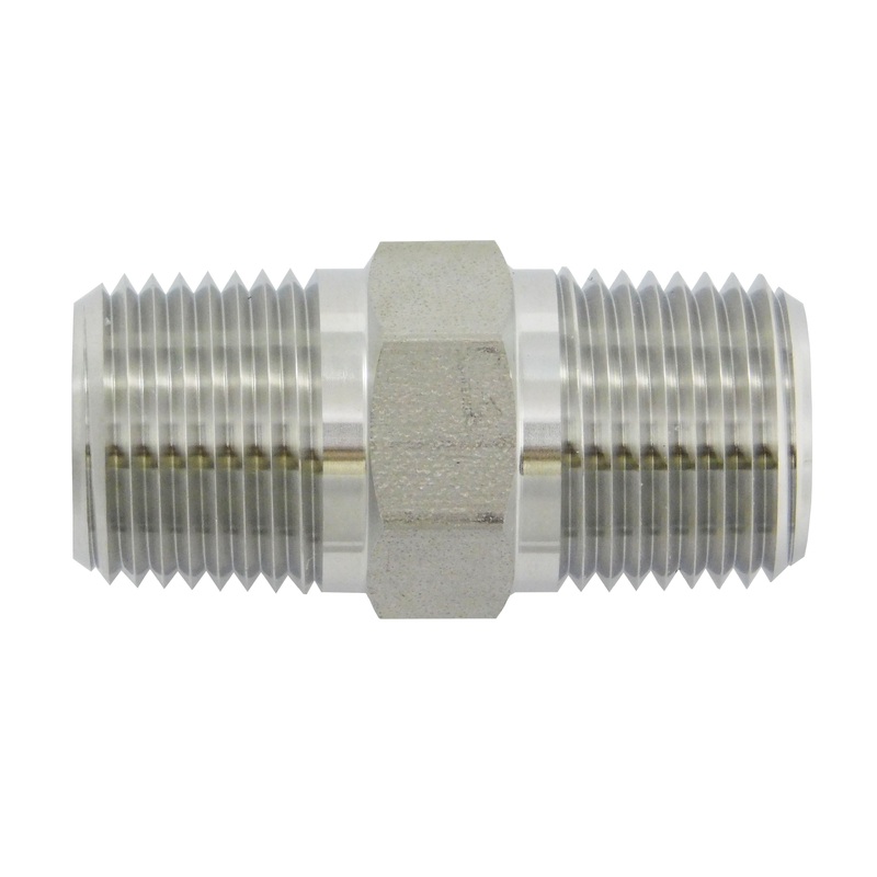 1/2 Male NPT to 1/2 Male NPT, 304 Stainless Steel
