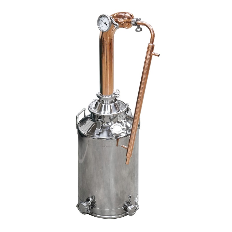 13 Gallon Moonshine Still with 3 Copper Pot Still Column